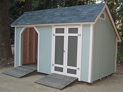 California Custom Sheds - 8x14 Custom Salt-Box Shed