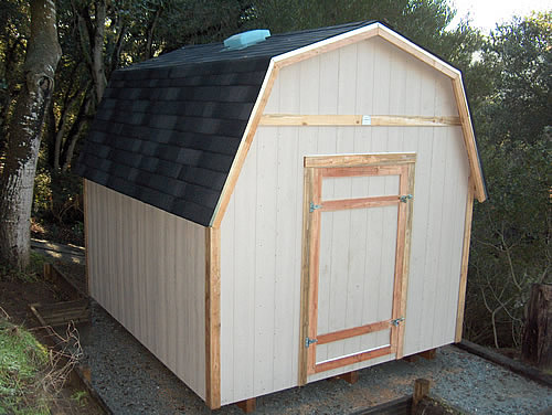  -This shed has approx. 6' side walls & the total height is 11'6" Tall