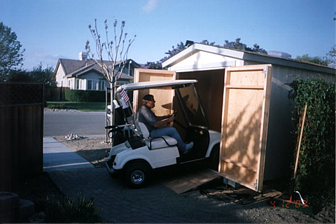 California Custom Sheds - Golf Cart Shed