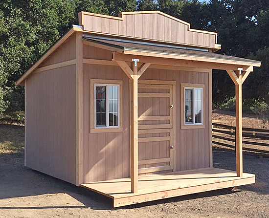 California Custom Sheds - Western Roof Style